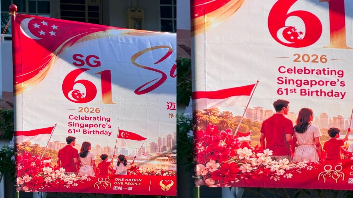 Netizens question AI use after National Day poster appears to feature Indonesian flag
