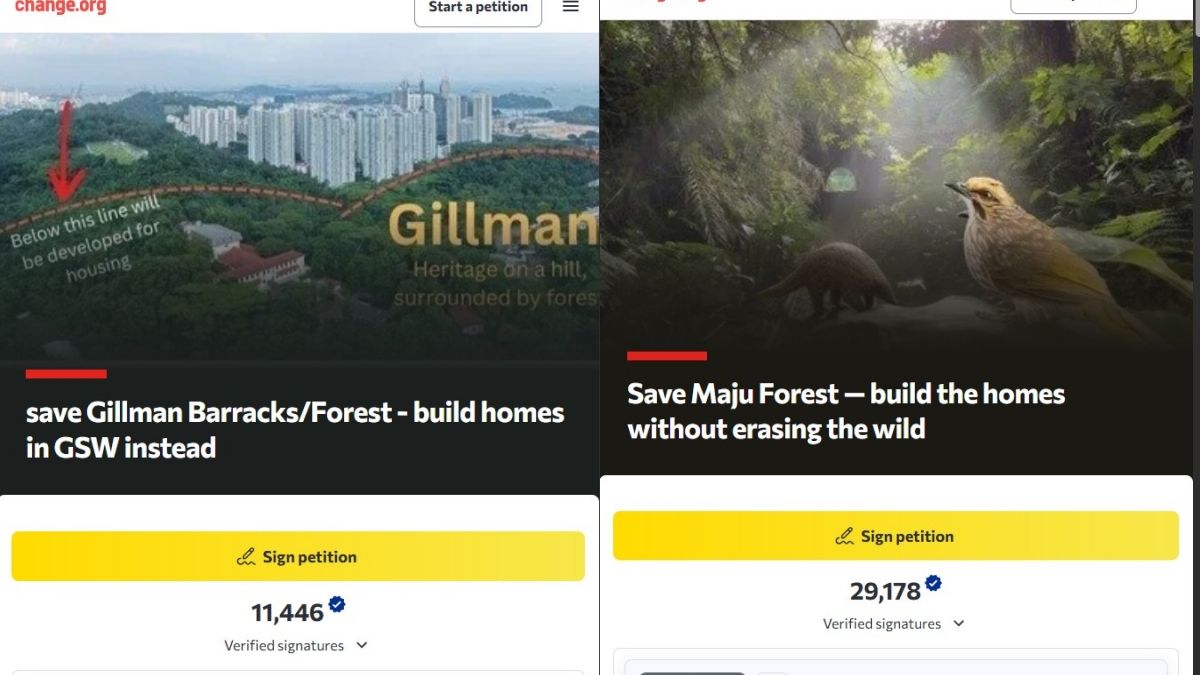 Online petitions against Gillman Barracks and Maju Forest housing plans pass 40,600 endorsements