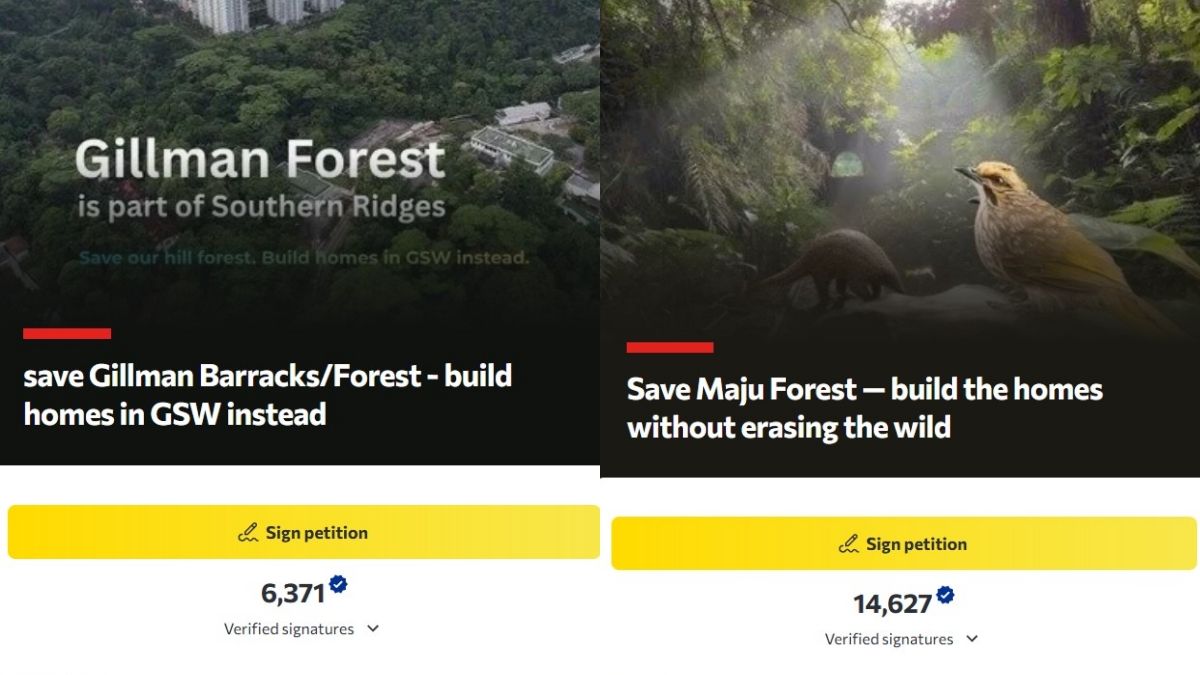 Online petitions opposing Gillman and Maju Forest housing plans surpass 20,900 endorsements
