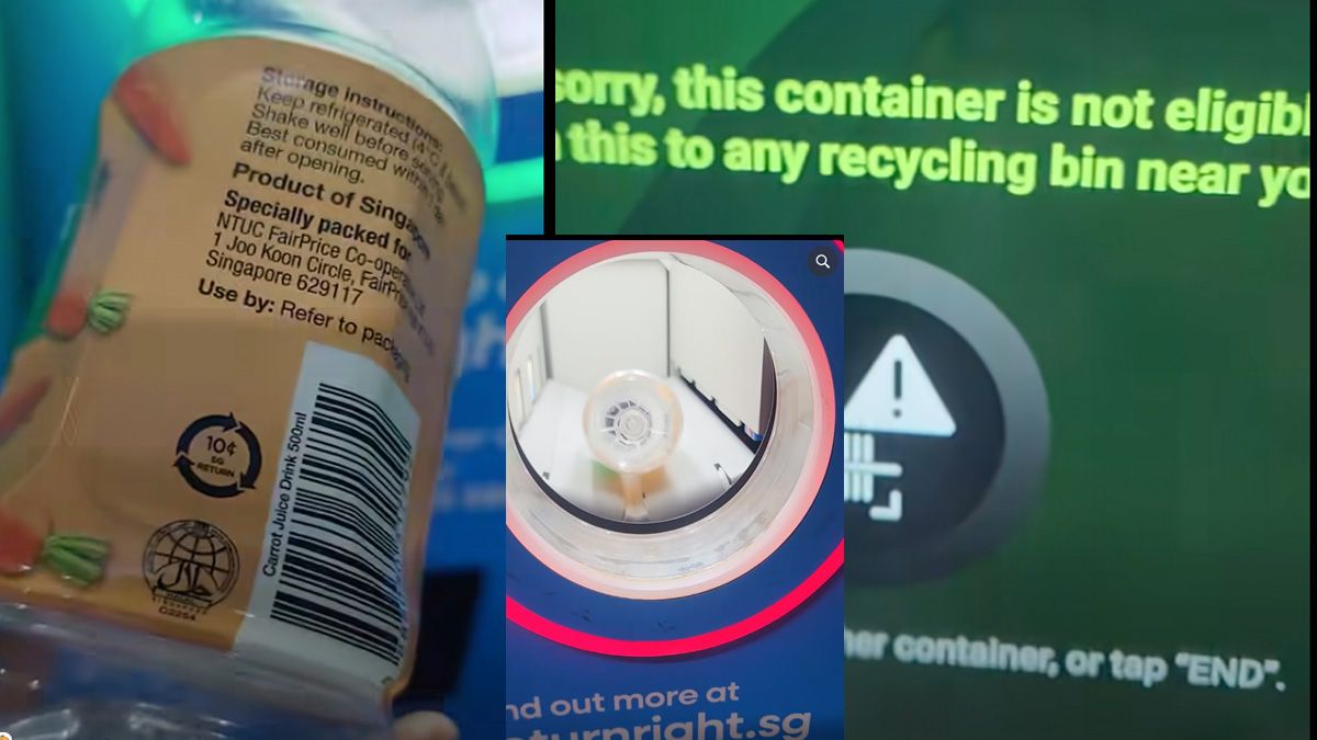 Bottle rejected by BCRS machine despite 10-cent label, sparking scheme complaints
